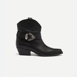 Ba&sh Cooper Black Cowboy Boots Sz 39